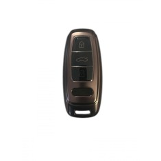 Husa Cheie Audi Q8, A8, A6 C8, SmartKey, Tpu, Gri Inchis
