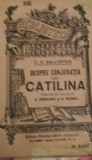 DESPRE CONJURATIA LUI CATILINA SALLUSTIUS BIBLIOTECA PENTRU TOTI NR 890 890 BIS