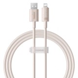 Baseus - Data Cable Habitat Series (P10360200421-01) - USB to Lightning, 480Mbps, 2.4A, 2m - Wheat Pink