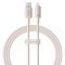 Baseus - Data Cable Habitat Series (P10360200421-01) - USB to Lightning, 480Mbps, 2.4A, 2m - Wheat Pink