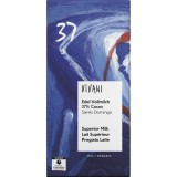 Ciocolata Vivani bio 37% cacao, lapte integral, 80g, fara lecitina, fara arome artificiale
