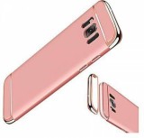 Pachet husa Samsung Galaxy S8+ Luxury Rose-Gold Plated folie de sticla gratis, MyStyle