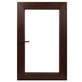 Fereastra PVC termopan Salamander, 7 camere, nuc, 86 x 114 cm, dubla deschidere, dreapta