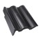Tigla laterala stanga BMI Bramac, Romana, antracit, suprafata Novo, 330 x 420 mm
