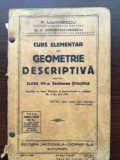 Curs elementar de geometrie descriptiva pentru clasa a VII-a, Sectiunea stiintifica-P. Marinescu