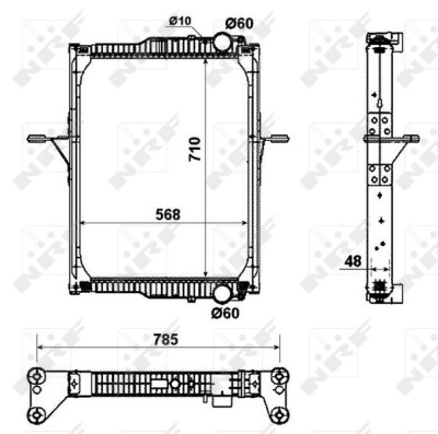 NRF 53432 Radiator, racire motor foto