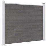 Cumpara ieftin Panou de gard, gri, 180x146 cm, WPC