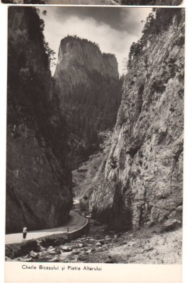 CPIB 22622 - CARTE POSTAL - CHEILE BICAZULUI SI PIATRA ALTARULUI, RPR, NECIRC foto
