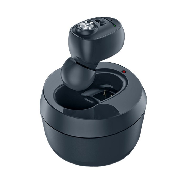 Aparat auditiv intraauricular in-ear, flippy, amplificator de sunet pentru auz, minuscul design nou, 14 x 10 x 3.8 cm, 116 gr, negru
