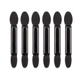 Set 20 de pensule make-up, cap dublu, 6.2 cm, negru, Flippy