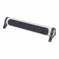 Bloc multipriza mobil rotativ 5x2P+T cu intrerupator alb-negru Legrand 694546