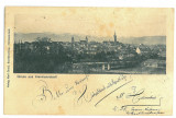 149 - SIBIU, Panorama, Litho, Romania - old postcard - used - 1903, Circulata, Printata