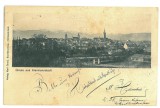 149 - SIBIU, Panorama, Litho, Romania - old postcard - used - 1903, Circulata, Printata