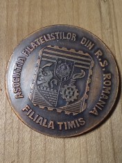 Medalii (99) Expozitia Filatelica Timisoara Timis 1983 foto
