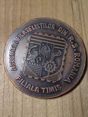 Medalii (99) Expozitia Filatelica Timisoara Timis 1983 foto