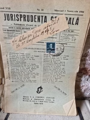 Jurisprudenta generala nr.20/1944 foto