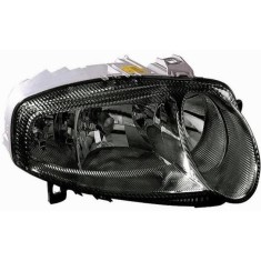 Far Alfa Romeo 147 (937) 10.2000-10.2004 electric, tip bec H1+H7+H7, fara motoras, omologare ECE, rama reflector negru, 60698927, Stanga