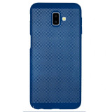 Cumpara ieftin Husa hard Samsung Galaxy J6 Plus Albastru- Model perforat