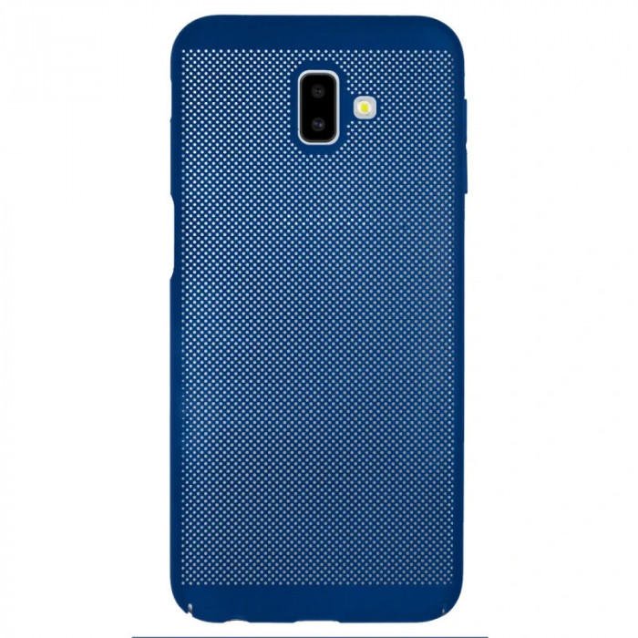 Husa hard Samsung Galaxy J6 Plus Albastru- Model perforat