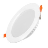 Cumpara ieftin Spot LED Incastrabil Techstar&reg; CMJ-TD-001, 7W, 1800lm, Lumina Rece 6500K, IP44, Rotund Ultra Slim, 120x90x30mm, Alb