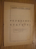 PARTIDUL NATIONAL POPULAR - PROGRAMUL si STATUTUL 1946 - 16 p.