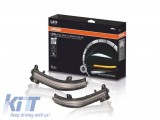 Semnale de &icirc;ntoarcere dinamice LED fumurii potrivite pentru oglinzi pe BMW Seria 1 F20, F21, Seria 2 F22, F23, Seria 3 F30, F31, GT F34, Seria 4 F32,