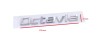 Emblema Auto Octavia Gri Subtire 170mm x 230mm, Prindere Banda Dublu Adeziva
