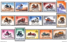 !!! SAN MARINO - AUTOMOBILE DE EPOCA 1962 , 15 VALORI , SERIE COMPLETA - MNH foto
