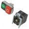 Comutator dublu 22mm LED roșu/verde