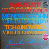 Vinil LP # "Japan Press" Sarasate / Mendelssohn / Tchaikovsky , Boston Symphony Orchestra &lrm;&ndash; Zigeunerweisen / Violin Concerto / Violin Concerto (-VG)