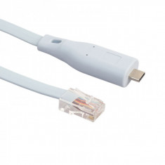 Cablu adaptor USB Type C tata la RJ45 LAN ethernet tata pentru router / switch, 1.8m foto