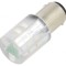 Lampa de control LED verde 230V BA15D T20