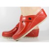 Saboti medicinali rosii din piele naturala ALL COMFORT gel pe talpa 271AC, 40, 41