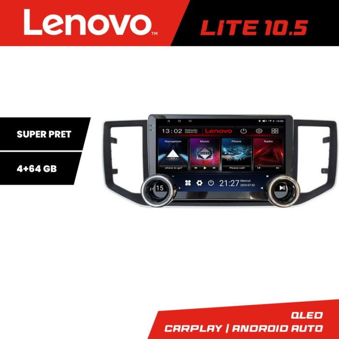 Navigatie vw crafter 2018- Kit-CRAFTER Lenovo 8 core 4+64 10.5 inch Incell 1K android Wifi 5Ghz gps internet C CarStore Technology