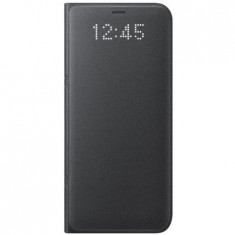 Husa flip de protectie LED View Cover Samsung pentru Galaxy S8, neagra foto