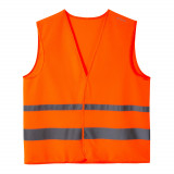 Vestă de siguranță EPI pentru vizibilitate portocaliu fluorescent, Btwin