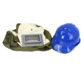 Mască de sablare cu cască de protecție reglabilă XM805907, vizieră mare detașabilă și ventilație eficientă