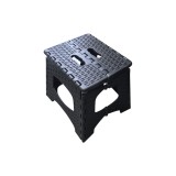 Cumpara ieftin Scaun pliabil din plastic, negru, 265 x 230 x H270 mm