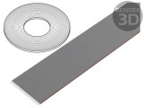 Cablu bandă 1,27mm litat Cu neecranat PVC gri 76m CONNFLY
