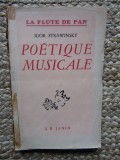 Poetique Musicale - Igor STRAWINSKY