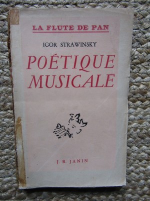 Poetique Musicale - Igor STRAWINSKY foto
