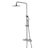 Cumpara ieftin Sistem de Dus Termostatic cu Para Dus de Mana in 3 Pozitii Inaltime Reglabila Lemark Bronx LM3770GM Grafit