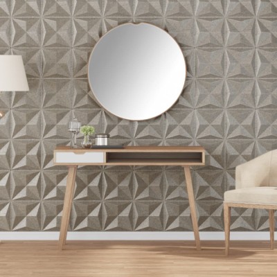 vidaXL Panouri de perete 24 buc. Beton 50x50 cm XPS 6 m&amp;sup2; origami foto