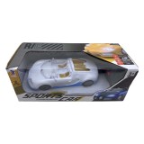 Masina Bugatti Veyron alb-albastru cu radiocomanda 1/18