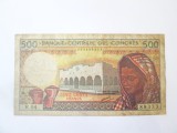 Comores/Comore 500 Francs 1986 seria:88333,bancnota din imagini la cel mai mic pret