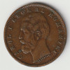* Moneda 1 ban 1900 &quot;O&quot; intrerupt 1601, Bronz