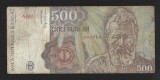 ROMANIA 500 LEI 1991 - APRILIE [7] P-98b , Seria A.0005 / 203714