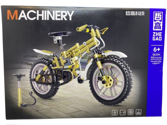 Set constructie bicicleta galbena QL1294