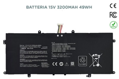 Baterie compatibila Laptop, Asus, VivoBook S14 X435E, X435EA, 0B200-03660000, 0B200-03660400, 02B200-03660500, 4ICP5/49/121, C41N1904-1, 15.4V, 3200mA foto
