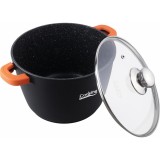 Oala aluminiu + capac ,24x16.5 cm, 6.3 L, DARK LINE, Heinner